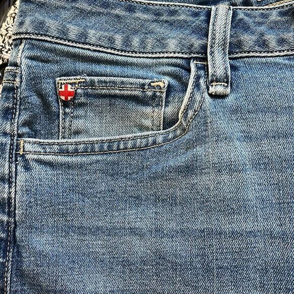 Hudson Heidi High-Rise Flare Bubbly Jeans Blue Size 27 - Picture 3 of 6